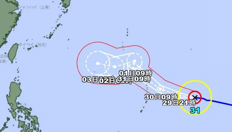 強颱煙花狂飆西行！日本氣象廳示警：下週二前朝台灣推進