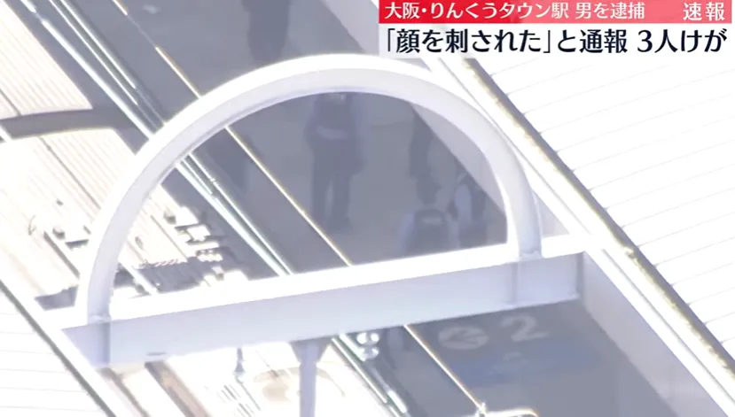 快訊/影/大阪電車驚傳壯漢「車廂揮刀砍3人」　與警對峙遭制伏當場被逮