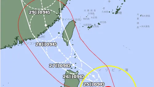 日本氣象廳最新預估「杜蘇芮颱風中心不會登陸台灣」　網友一看直呼：好抖啊！