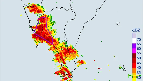 快訊/對流雲系旺盛！「3縣市」急發大雨特報　20地區大雷雨到22:30