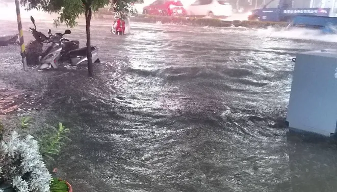 海葵颱風/高雄雨彈狂轟多區豪雨特報　里長無奈發文求助：又淹水了