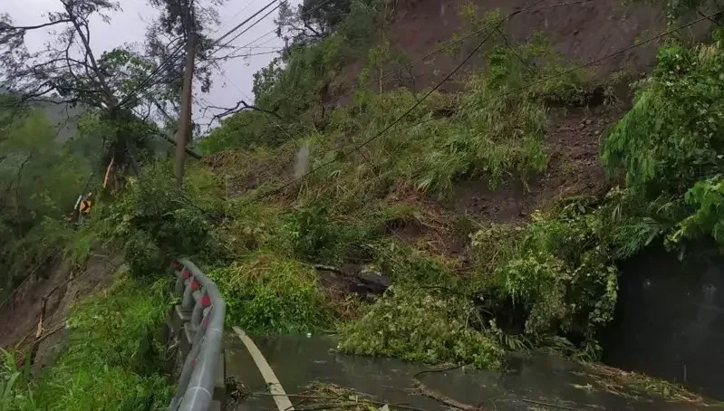 海葵颱風造成坍方！台23線東富公路提前搶修完成