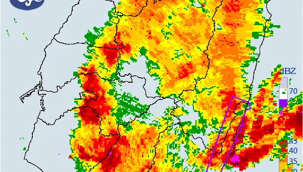 快訊/下班慎防雨彈轟炸！ 17縣市大雨特報　花東地區國家警報大響