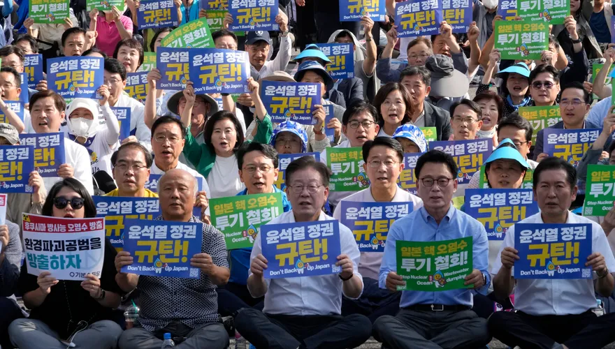 影/韓最大在野黨領袖「無限期絕食抗議」第11天　虛脫躺地稱：我夢到烤肉了