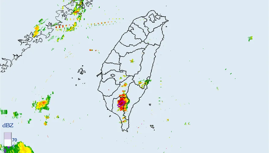 快訊/國家警報又響起！大雷雨開轟屏東縣　慎防劇烈降雨、雷擊