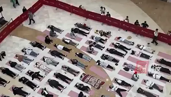 影/躺平就有錢拿！陸商場舉辦「發呆大賽」祭萬元獎金　超高難度曝光