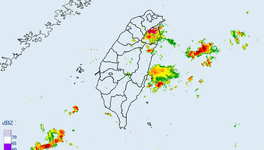 快訊/國家警報大響！大雷雨轟宜蘭縣、新北市　暴雨警戒區出爐