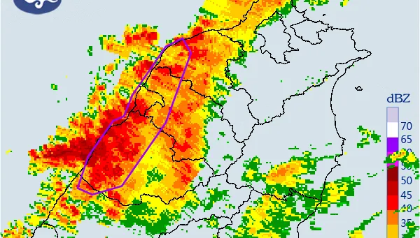 快訊/雨彈開炸！大雷雨轟「5縣市」　警戒範圍曝光