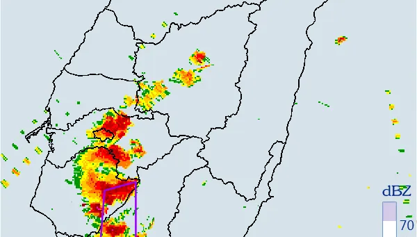 快訊/「核級雨彈」擴散了！「10縣市」炸到晚上　「2地區」國家警報大響