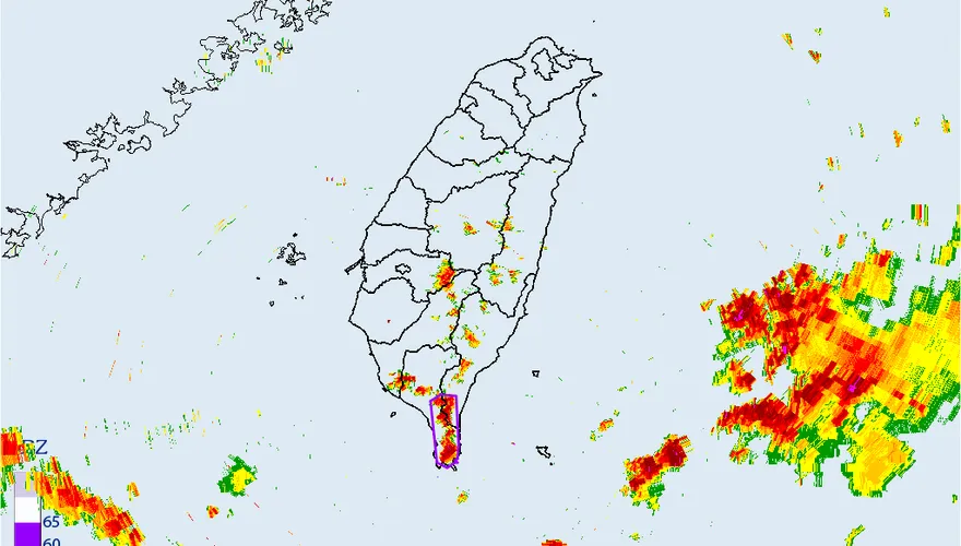 快訊/大雷雨轟炸「2縣市」　警戒1小時慎防淹水