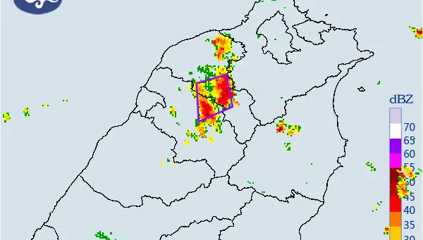 快訊/國家級警報大響！雷雨夜襲桃園、竹縣　警戒到19:20
