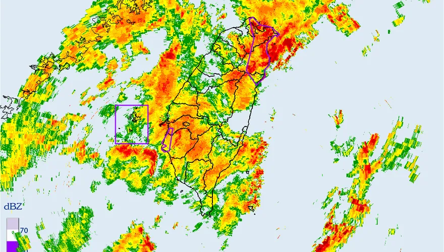 快訊/國家警報響！大雷雨炸「5縣市」　暴雨狂襲警戒區曝