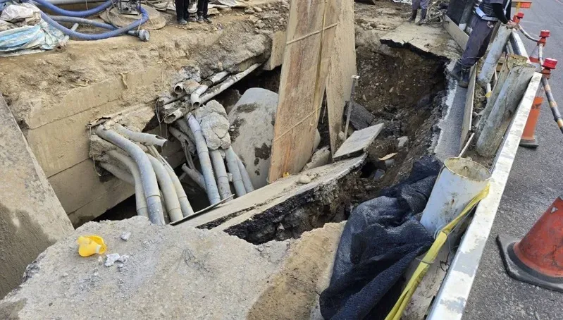 桃園蘆竹爆停電影響1829戶　台電：下水道工程致電纜故障