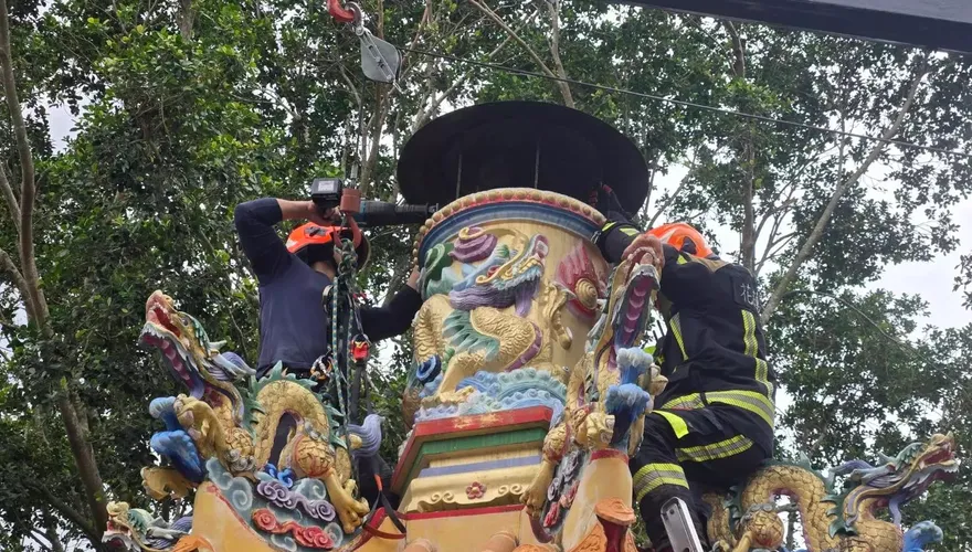 施工一半「遭磚砸中頭」　花蓮工人栽入金爐搶救不治