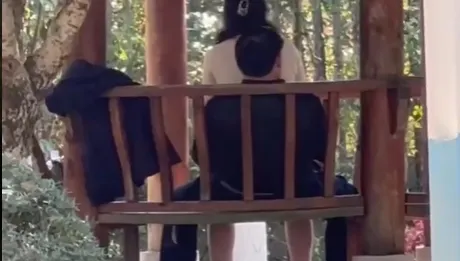 影/天熱公園消火！光天化日驚見「女上男下」涼亭激戰