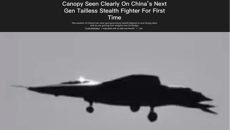 解放軍殲-50戰機新照曝！首見清晰座艙罩「有人駕駛」