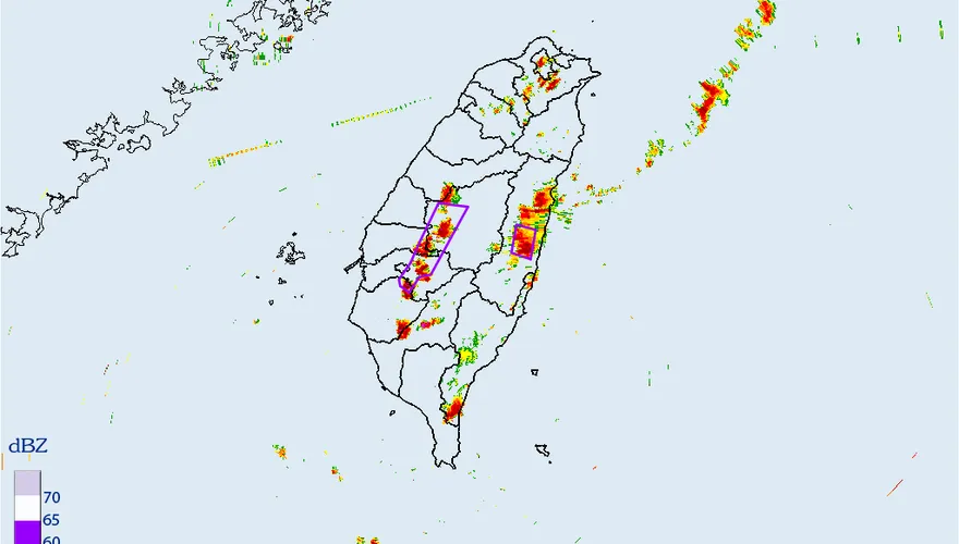 7縣市大雷雨特報！花蓮溪水暴漲　氣象署發布災防告警