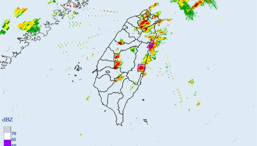 花蓮災防告警！大雷雨炸裂到晚上　快遠離河流和低窪區