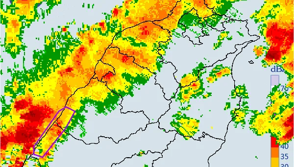 雨區移往中部！大雷雨開炸2縣市　持續1小時