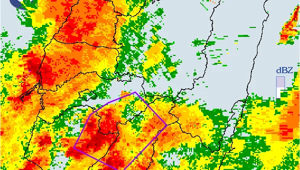 雷雨開轟嘉義、台南、高雄　20行政區列警戒範圍