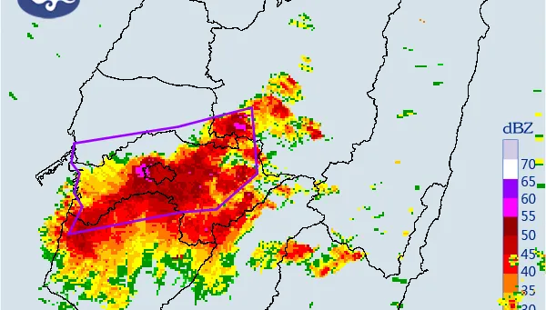 下班注意！大雷雨轟中部5縣市　留意雷擊、低能見度
