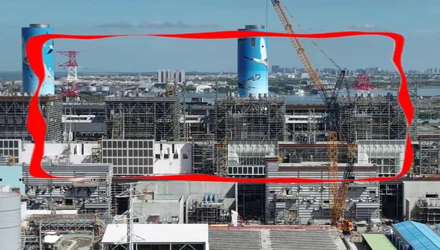 影/恐怖空拍畫面曝！興達電廠「燒到見骨」慘烈直擊