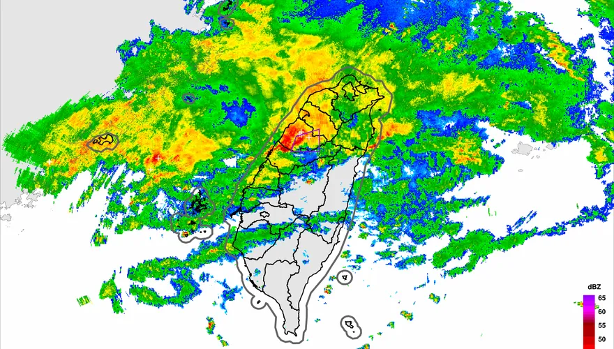 新竹縣、苗栗縣、台中市大雷雨　警戒範圍曝