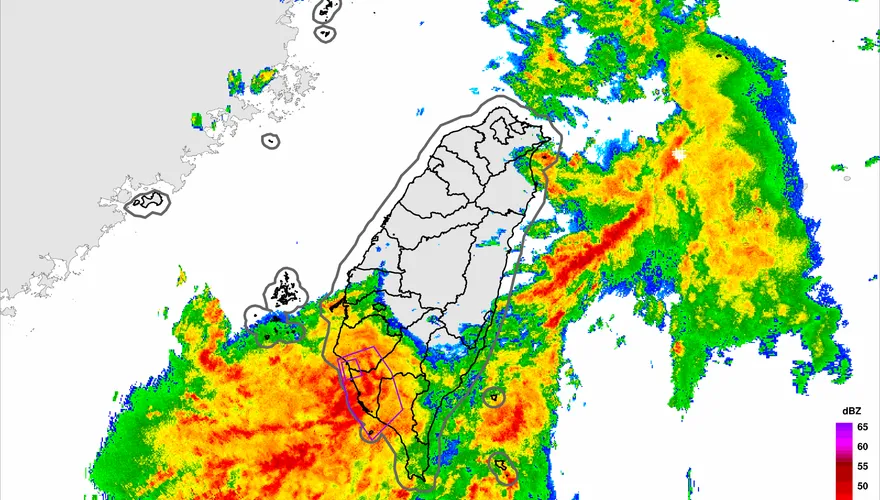 國家警報大響！大雷雨狂炸3縣市　陸上示警區域曝光