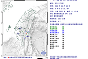 快訊/09：09台東「規模4.5」有感地震！最大震度3級　各地震度曝光