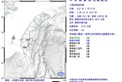 台南01：13發生「規模4.0地震」！最大震度3級　各地震度曝光