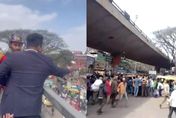 印度男子「橋上灑錢」！民眾爭拾交通大亂