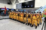 影/救援英雄！首批台灣搜救隊抵達土耳其　伊斯坦堡機場爆如雷掌聲