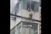 影/江蘇女子火場中將2小孩從3樓扔下驚險獲救　自己卻不幸摔死
