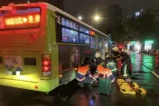 快訊/北市民權東路公車事故　女子雙腿夾困車底緊急送醫
