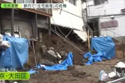 影/破記錄大雨掏空地基　東京公寓搖搖欲墜住戶急撒離