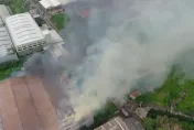 快訊／台中木造工廠祝融、烈焰衝天　燃燒面積300坪