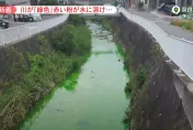 影/日本奈良河川呈現詭異「螢光綠」　水中檢測出化學物質「螢光素」