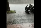 台北淹水了！大水灌入影片曝光　 立委哀號：我家門口有小河