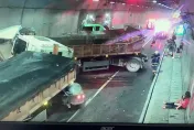 快訊/蘇花公路東澳隧道「5車追撞」！砂石車斷頭　1人受困3傷