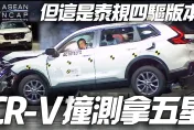 影/【中天車享家】Honda CR-V Asean NCAP 泰國版本撞擊測試拿五星