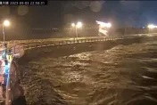 海葵颱風/台11線花蓮大橋水位上漲  公路總局預警性封橋管制