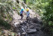 影/颱風過境「苗栗突山崩」！3米斷層如利刃　20人登山團慘受困