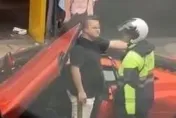 影/開超跑不用繫安全帶？板橋麥拉倫男被警攔竟下車嗆聲　當場吞萬元紅單