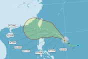 小犬颱風最新路徑向北修正「明估轉中颱」　海陸警報恐齊發