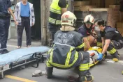 板橋男坐4樓屋簷、警要上樓勸阻　他墜落四肢斷裂