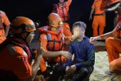 影/小琉球威尼斯沙灘泳客受困　海巡摸黑馳援搶救送醫