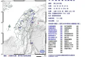 快訊/宜蘭外海發生規模5.3地震最大震度2級　3天內留意規模4.5餘震