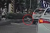 影/太恐怖了！林口4歲童飛奔過馬路　斑馬線遭撞飛驚悚瞬間曝