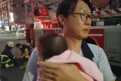 影/大人不在家！7歲童、女嬰遭反鎖失火　警報器大響管理員破門救人