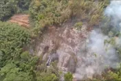 影/阿里山達邦村山林大火！又缺水　搶救一晚還在燒